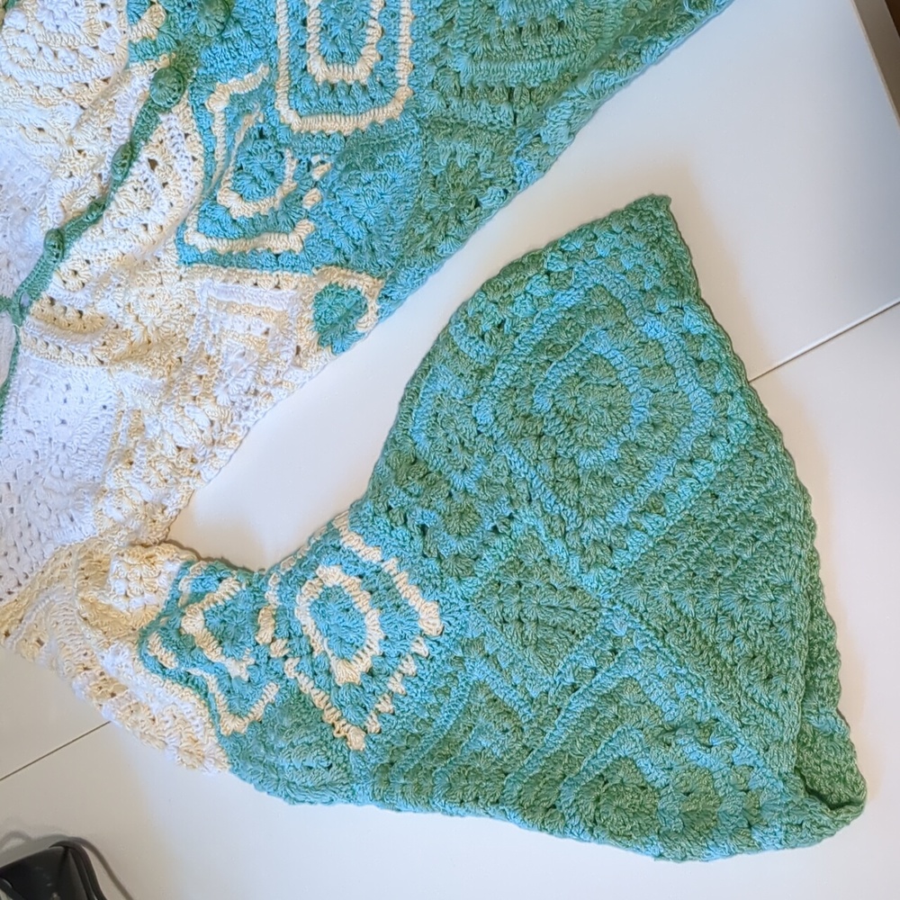 Chasing Unicorns California Crochet Ombre Dress XS - Picture 15 of 16